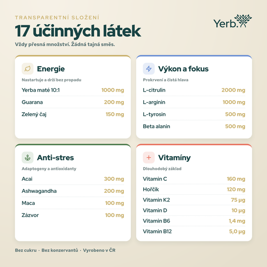 Yerb - Nápoj na energii