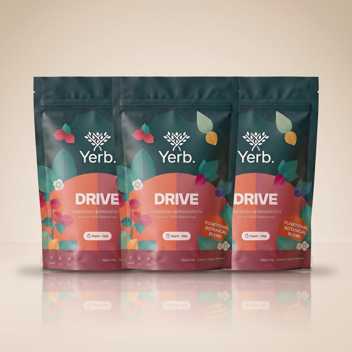 Yerb Drive · Trojbalení