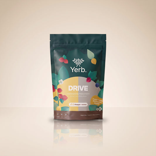 Yerb Drive Ananas-kokos, velké balení 30 dávek