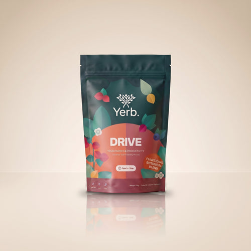 Yerb Drive Broskev-limetka, velké balení 30 dávek